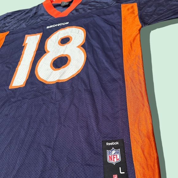 Vintage Men’s NFL Team Apparel Reebok Denver Bronchos Peyton Manning Jersey Sz L - Picture 4 of 11